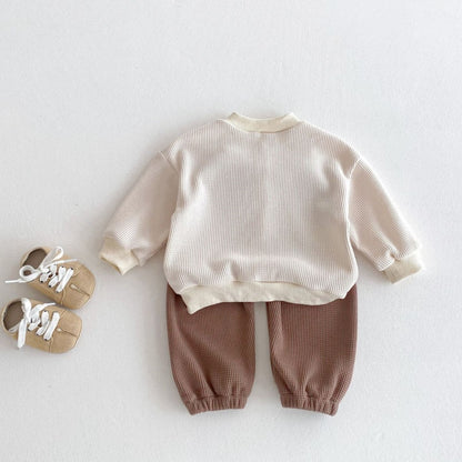 【BABY&KID】ワッフルカジュアルセットアップSK050801