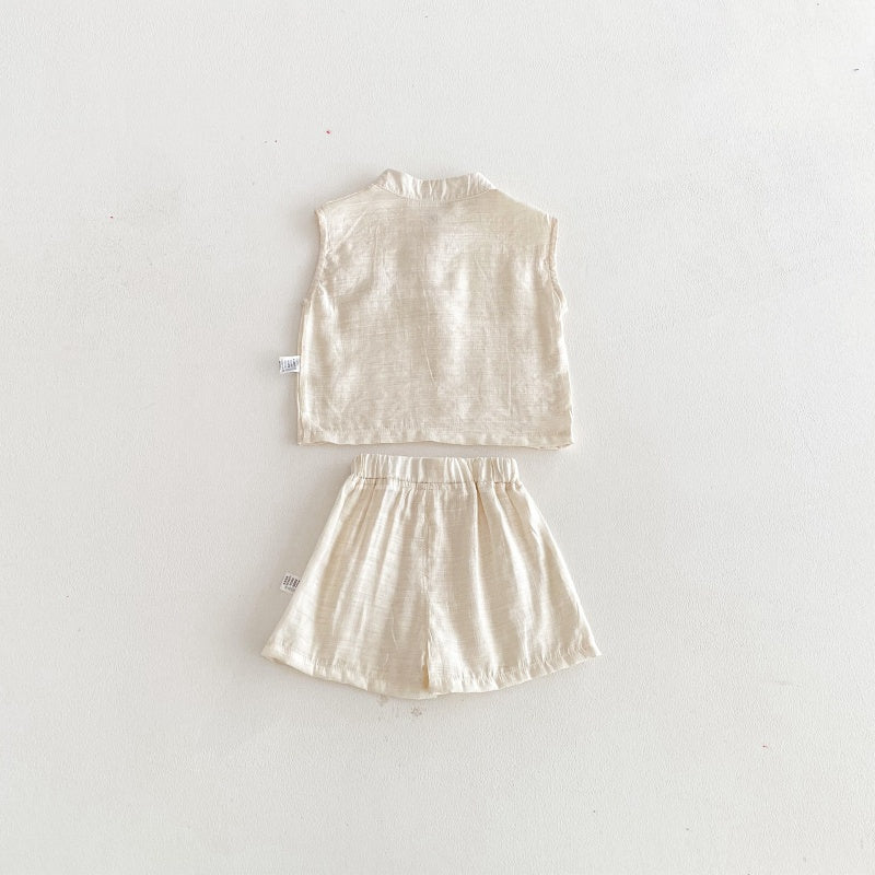 【BABY】夏新作ノースリーブトップス＆ショートパンツSK104617