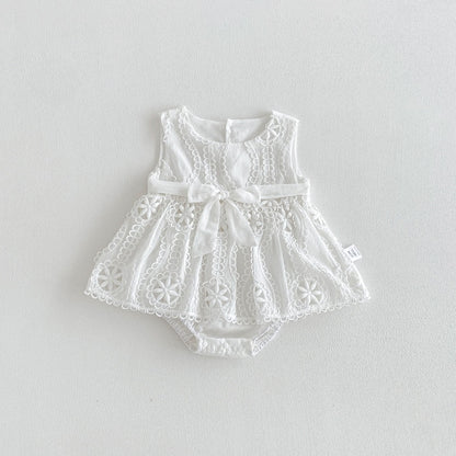 【BABY】夏新作蝶結びロンパースSK105501