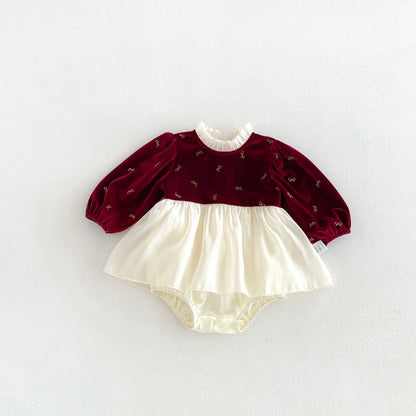 【BABY】ベロアロンパースSK107904