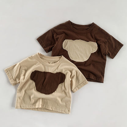 【BABY&KID】夏新作 クマプリントTシャツSK080807