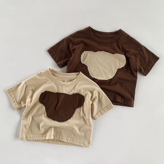 【BABY&KID】夏新作 クマプリントTシャツSK080807