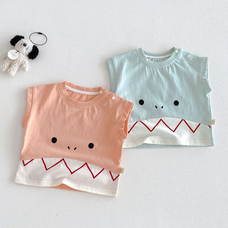 【BABY&KID】夏新作恐竜Tシャツ、デニムショートパンツSK105602