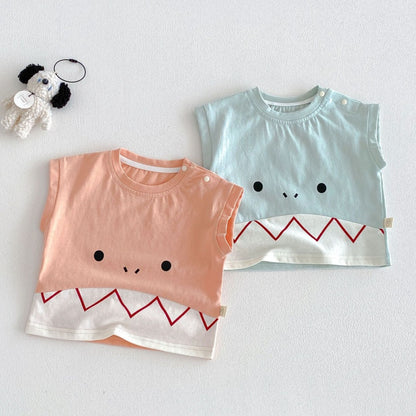 【BABY&KID】夏新作恐竜Tシャツ、デニムショートパンツSK105602