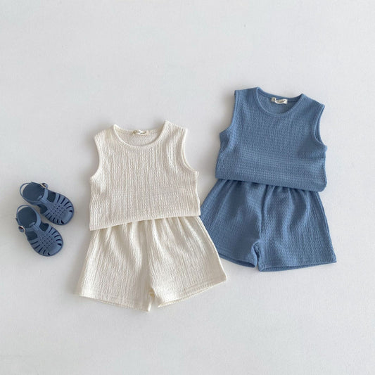 【BABY&KID】夏新作 着回しプリーツセットアップSK092224