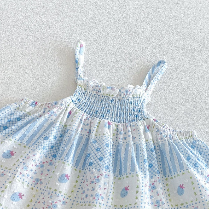 【BABY&KID】夏新作総柄キャミ小花柄セットアップSK106104