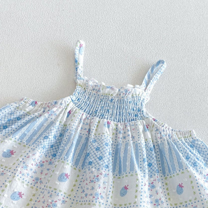 【BABY&KID】夏新作総柄キャミ小花柄セットアップSK106104