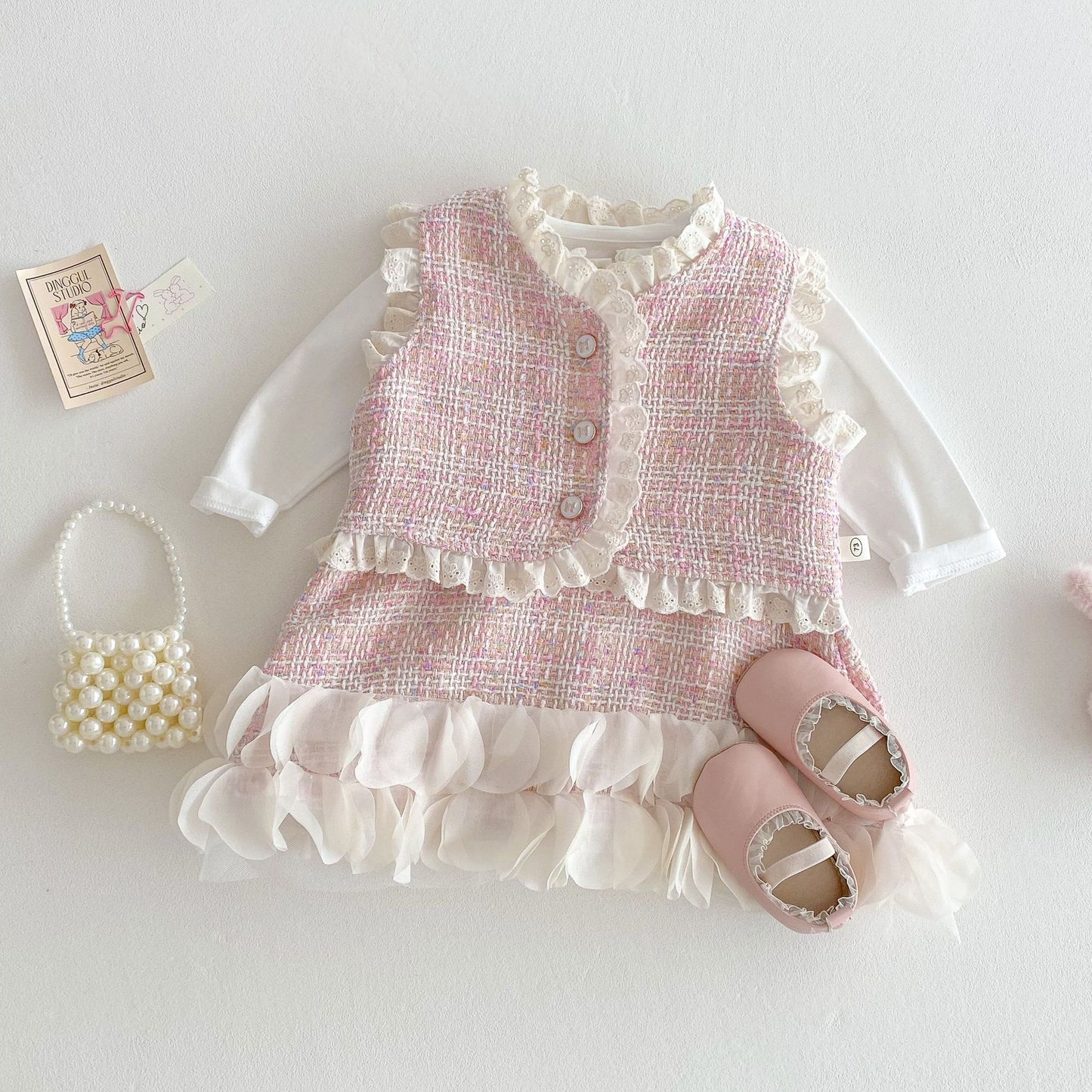 【BABY&KID】韓国風 プリンセス風ワンピース、ベストSK030807