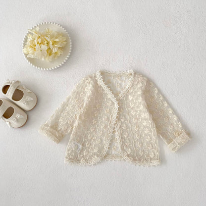 【BABY】夏新作 刺繍入り日よけシャツSK081518