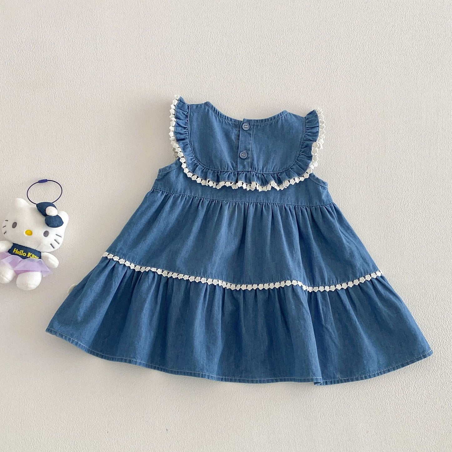 【BABY&KID】夏新作 フリルスリーブワンピースSK105111