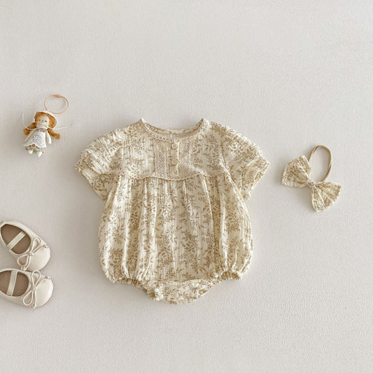 【BABY】夏新作しぼ感プリントロンパースSK104613