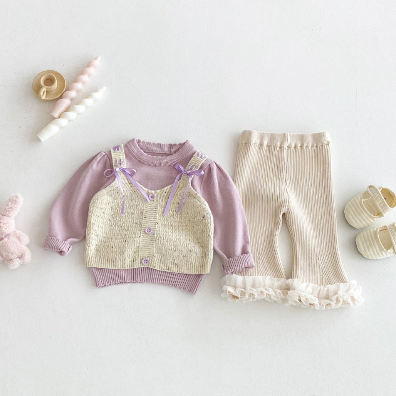【BABY&KID】おしゃれニットセットアップSK092436