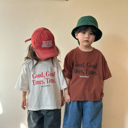 【BABY&KID】夏新作 Good times半袖トップスSK063026