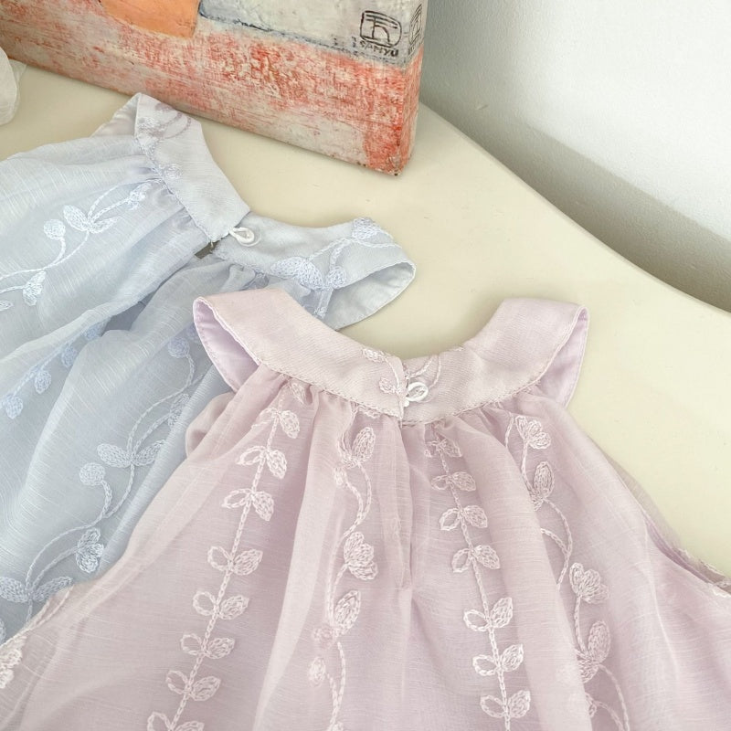 【BABY&KID】夏新作刺繍チュールセットアップSK106505