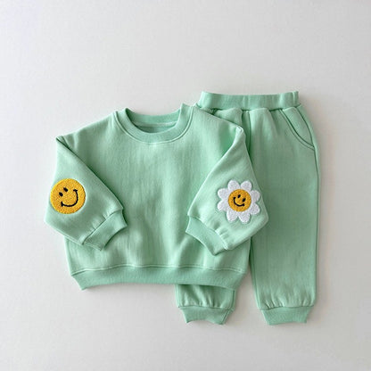 【BABY&KID】可愛い笑顔花柄セットアップSK030301