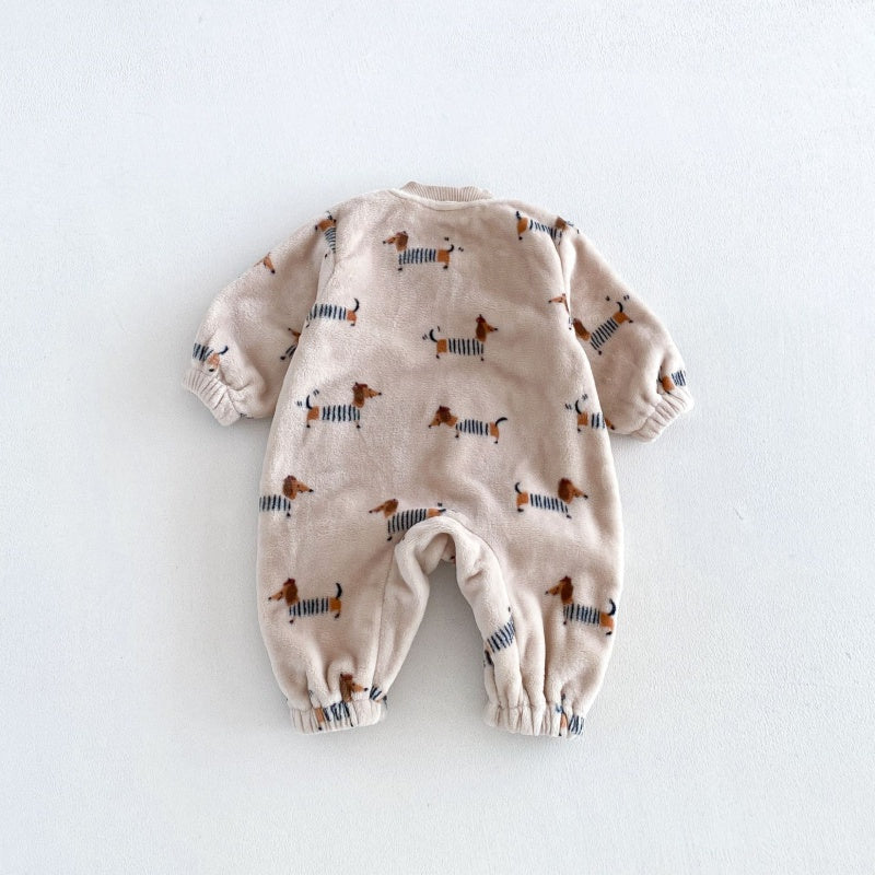 【BABY&KID】冬新作いぬリバーシブルボアカバーオールSK108501