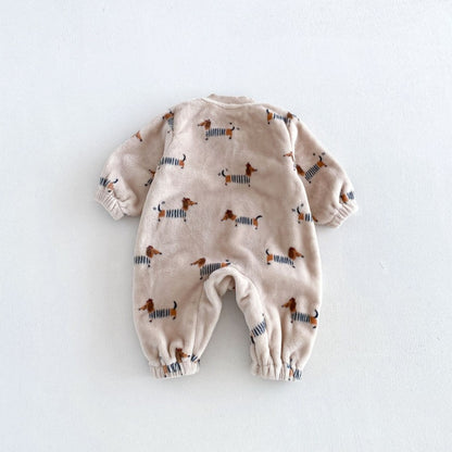 【BABY&KID】冬新作いぬリバーシブルボアカバーオールSK108501