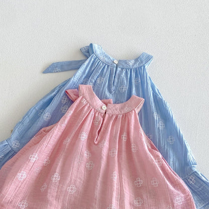 【BABY&KID】夏新作小花柄蝶結び総柄ワンピースSK106109