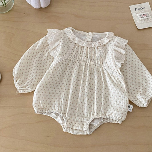 【BABY】スイート花柄レースロンパースSK103915