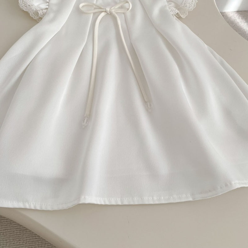 【BABY&KID】夏新作 フリルスリーブ蝶結びロンパース、ワンピースSK104922