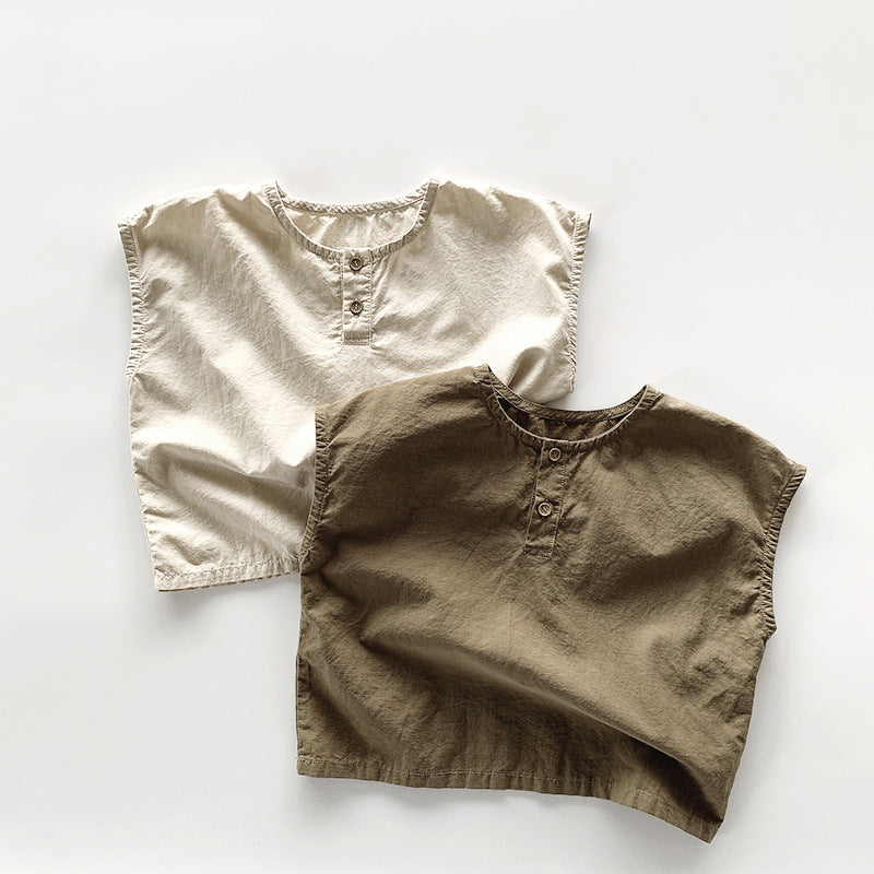 【BABY&KID】夏新作 韓国風ノースリーブTシャツSK080819
