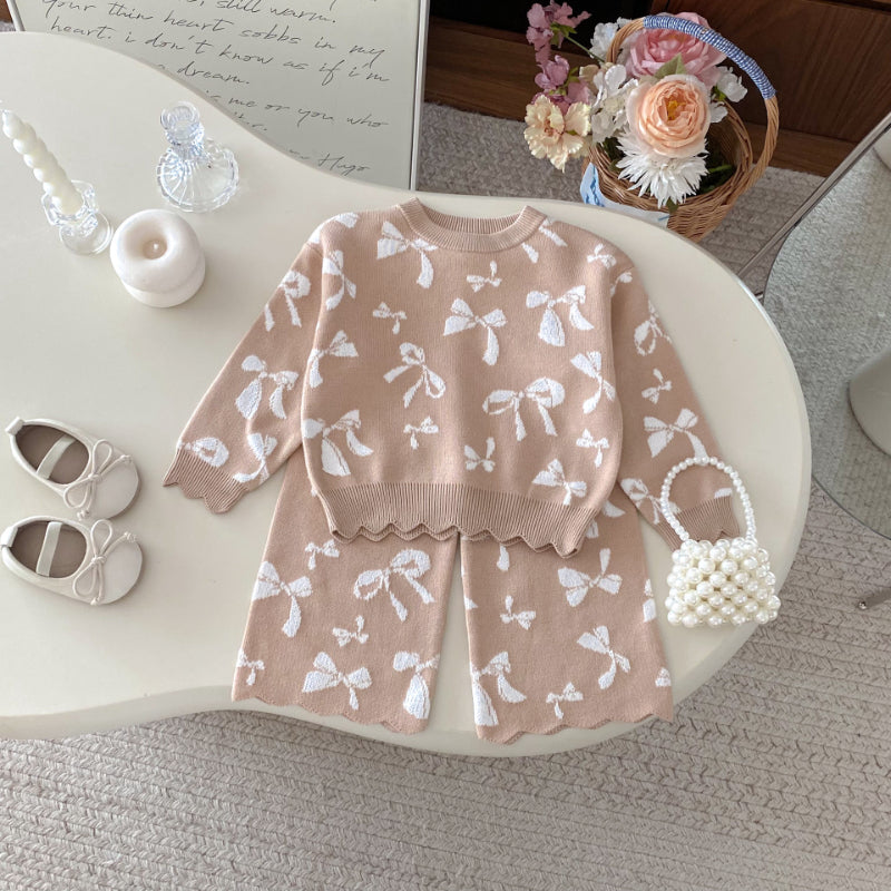 【BABY&KID】蝶結び柄セットアップSK100334