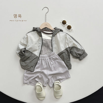 【BABY&KID】夏新作 コットンプリント半袖TシャツSK080808