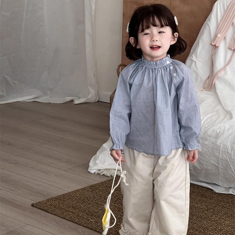 【BABY&KID】ストライプ刺繍ニットカーデSK101439
