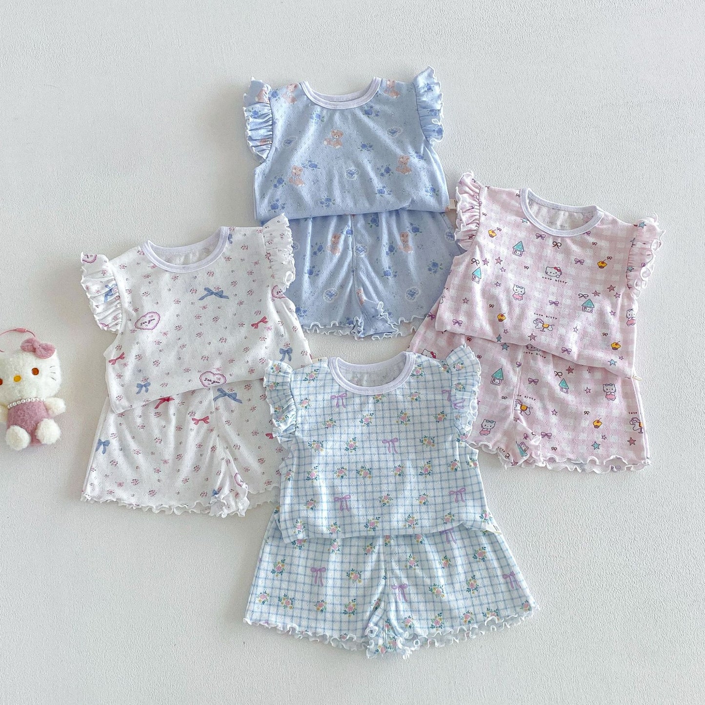 【BABY&KID】夏新作 小花柄セットアップSK105105
