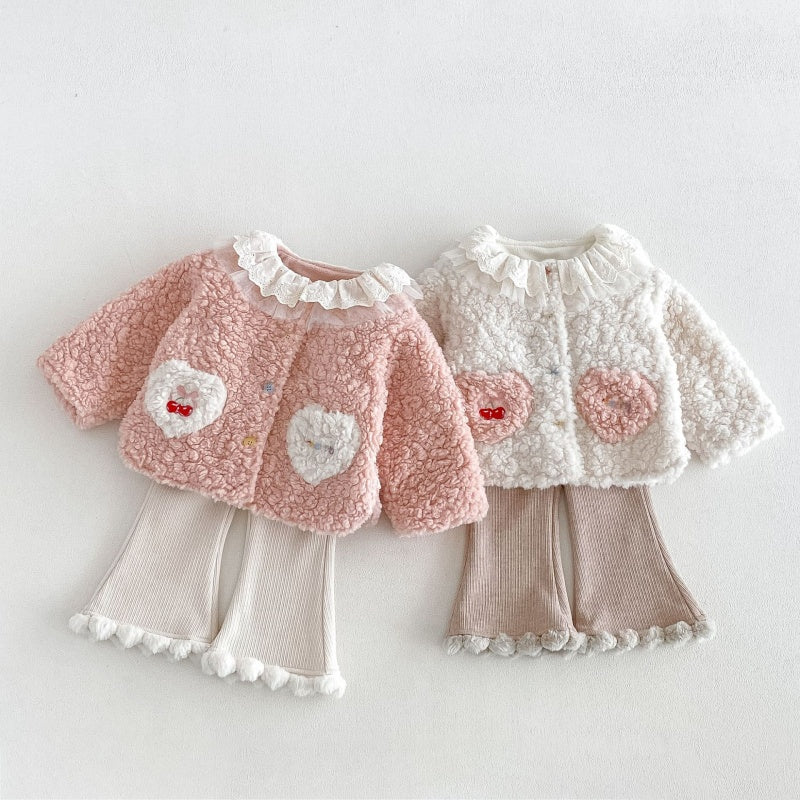 【BABY&KID】ハートポケットジャケット、フレアパンツSK108117