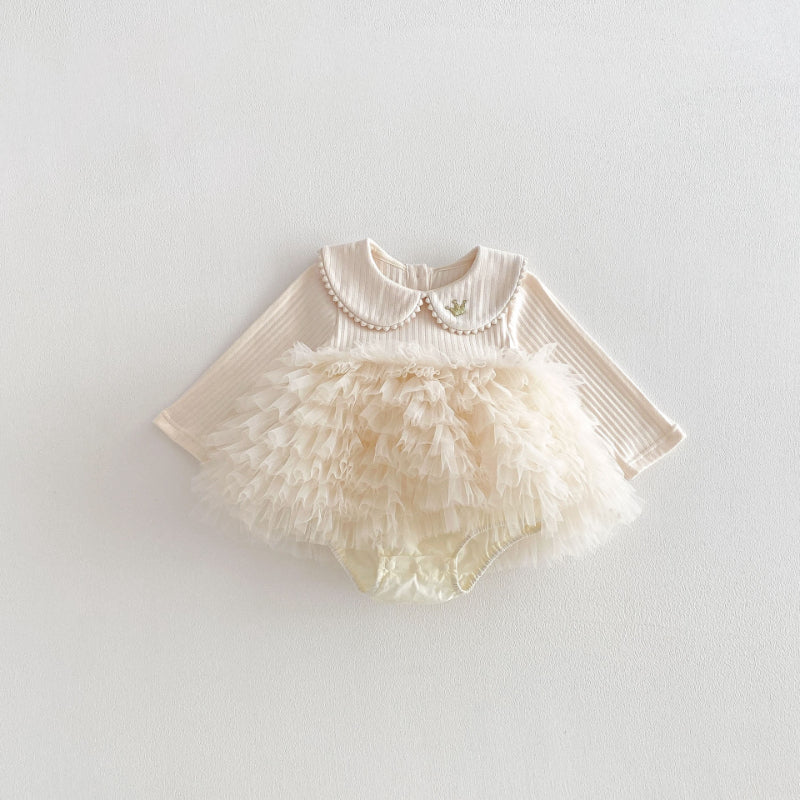 【BABY】チュールロンパースワンピSK103602