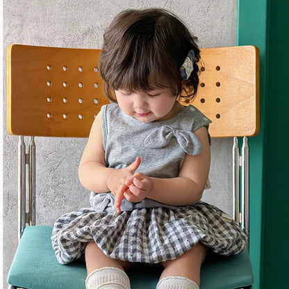 【BABY】夏新作ノースリーブTシャツ＆チェックフレアスカートSK105319