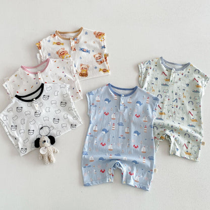 【BABY&KID】夏新作 カートゥーンカバーオールSK105120