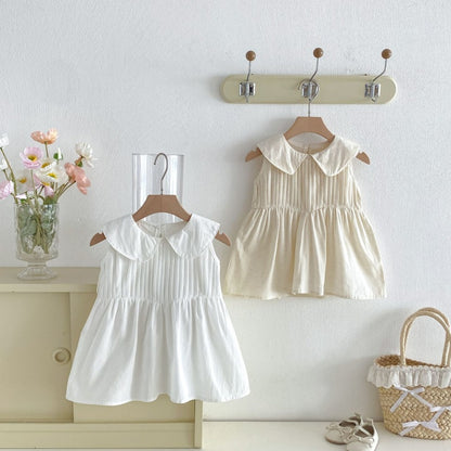【BABY&KID】夏新作コットンノースリーブワンピースSK105020