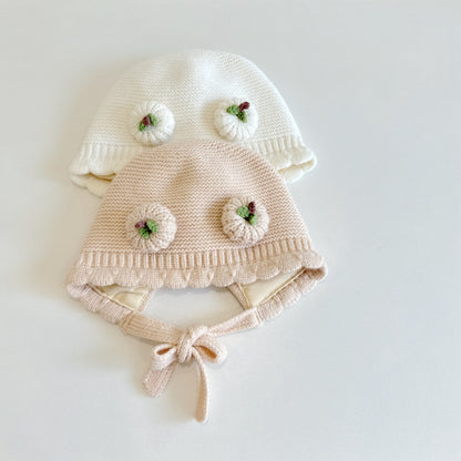 【HAT】ダブルパンプキン波型ニット帽子SK101606