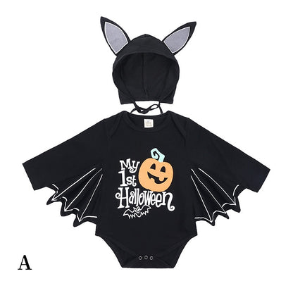 【BABY】パンプキンロゴハロウィンロンパースSK102009