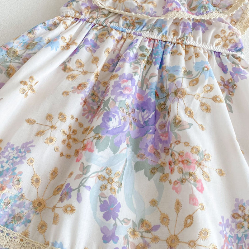 【BABY&KID】夏新作 クルーネック小花柄ワンピースSK082615