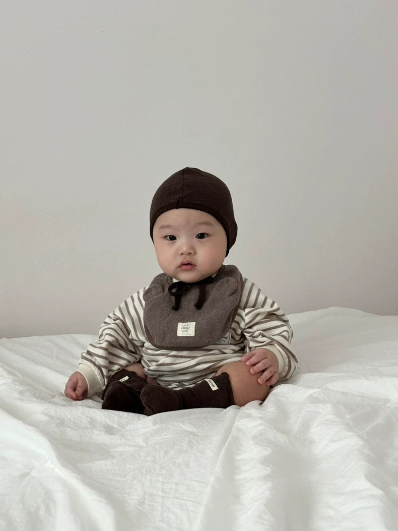 【BABY】ボーダー丸首ロンパースSK102630