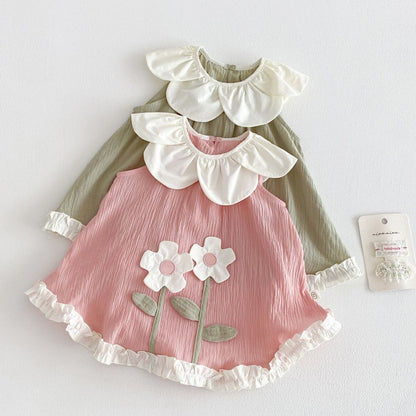 【BABY&KID】夏新作立体フラワーワンピースSK105913