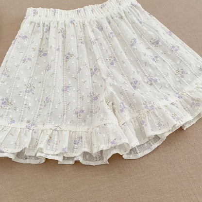 【BABY&KID】夏新作レース襟セットアップSK105412