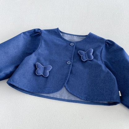 【BABY&KID】小花柄ワンピース、パフスリーブジャケットSK107211