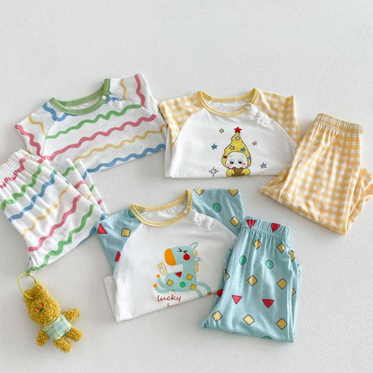 【BABY&KID】夏新作カートゥーンプリントセットアップSK105601