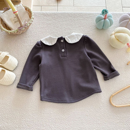 【BABY】襟付き刺繍長袖TシャツSK092314