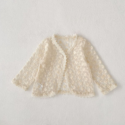【BABY】夏新作 刺繍入り日よけシャツSK081518