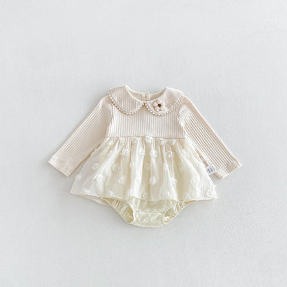 【BABY】フラワーチュールロンパースSK106903