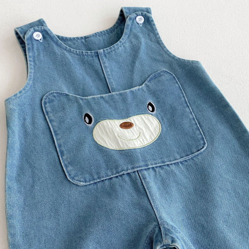 【BABY】くまポケットサロペットSK092512