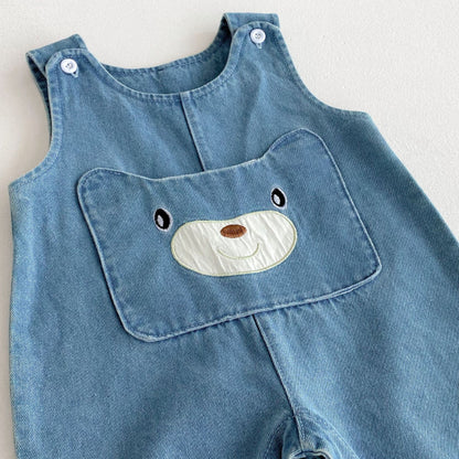 【BABY】くまポケットサロペットSK092512