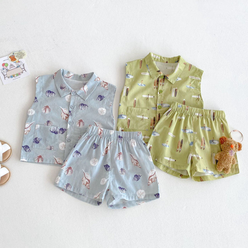 【BABY&KID】夏新作 ビーチスタイルセットアップSK070214