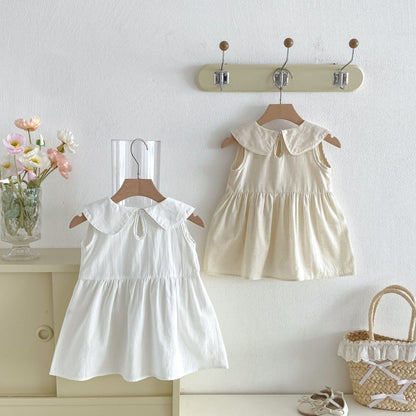 【BABY&KID】夏新作コットンノースリーブワンピースSK105020