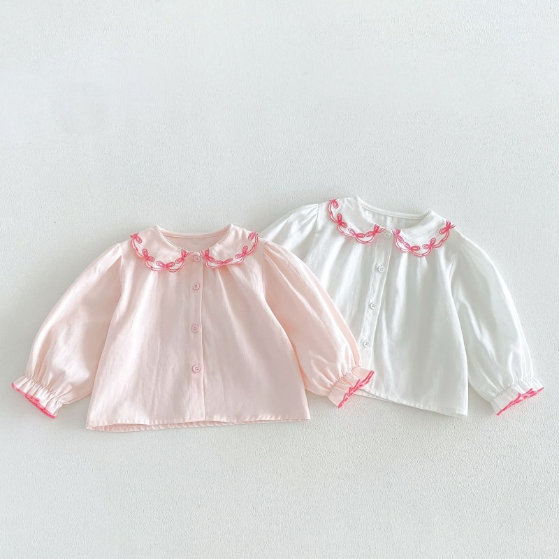 【BABY&KID】無地丸襟シャツSK107207